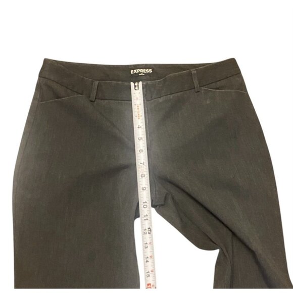 Express Editor Size 10R Dark Gray Mid Rise Bootcut Dress Pants Career Slacks - Picture 5 of 8